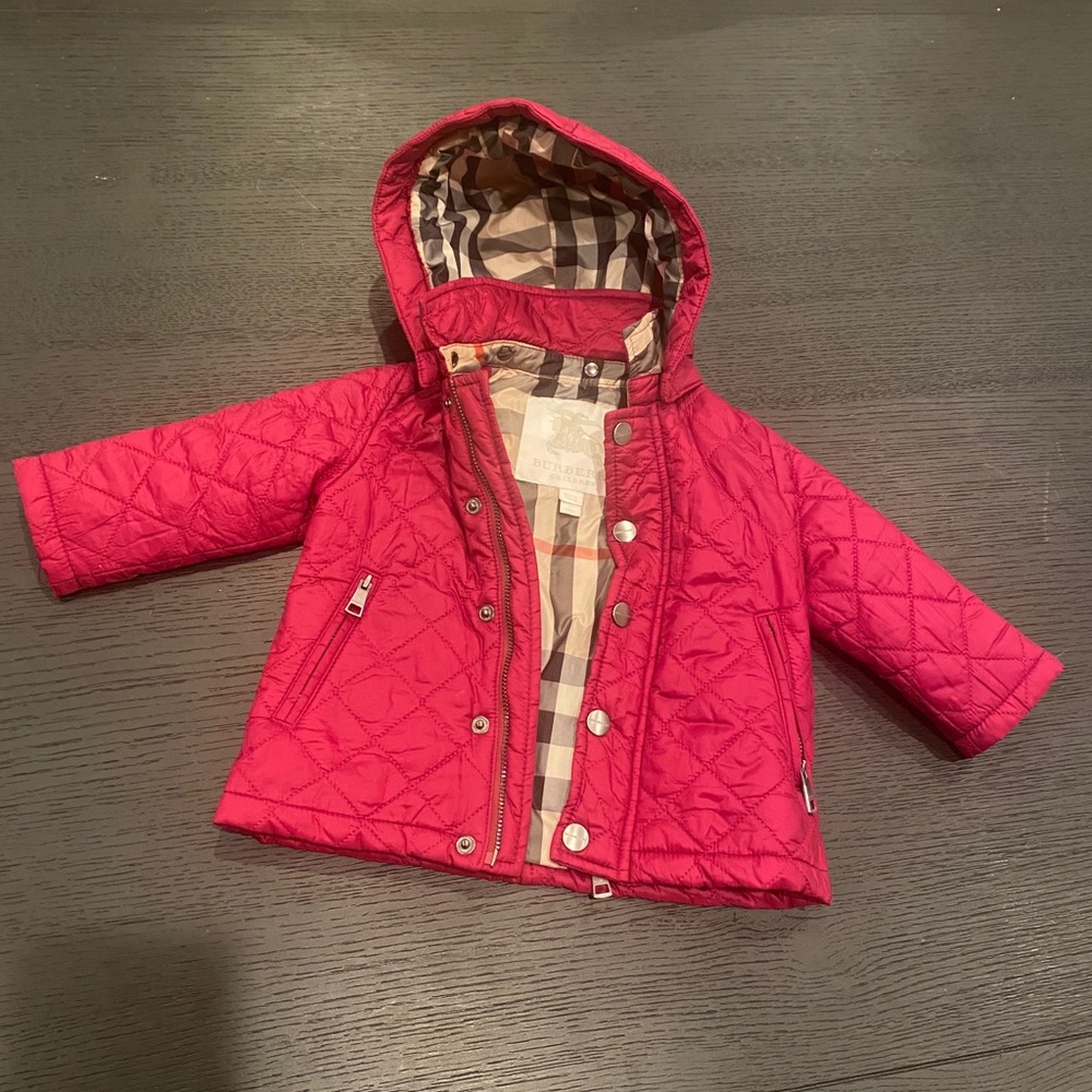 Burberry coat size 9 months